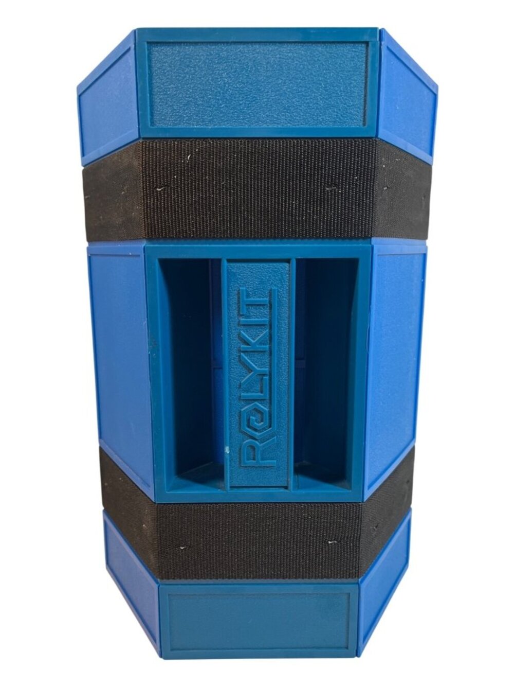 Rolykit Accordion-Style Blue Organizer Box With Compartments For Tools Crafts &
